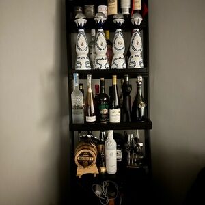 Black Wooden Shelf Unit